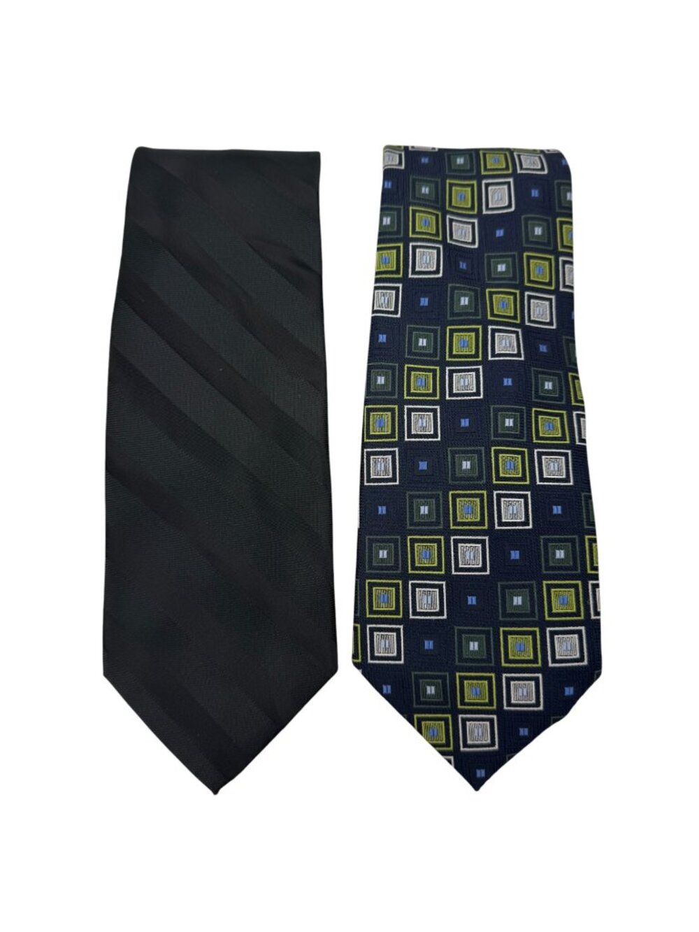 Croft & Barrow 100% Polyester Neck Tie Lot of 2 Business Office Evening Classic